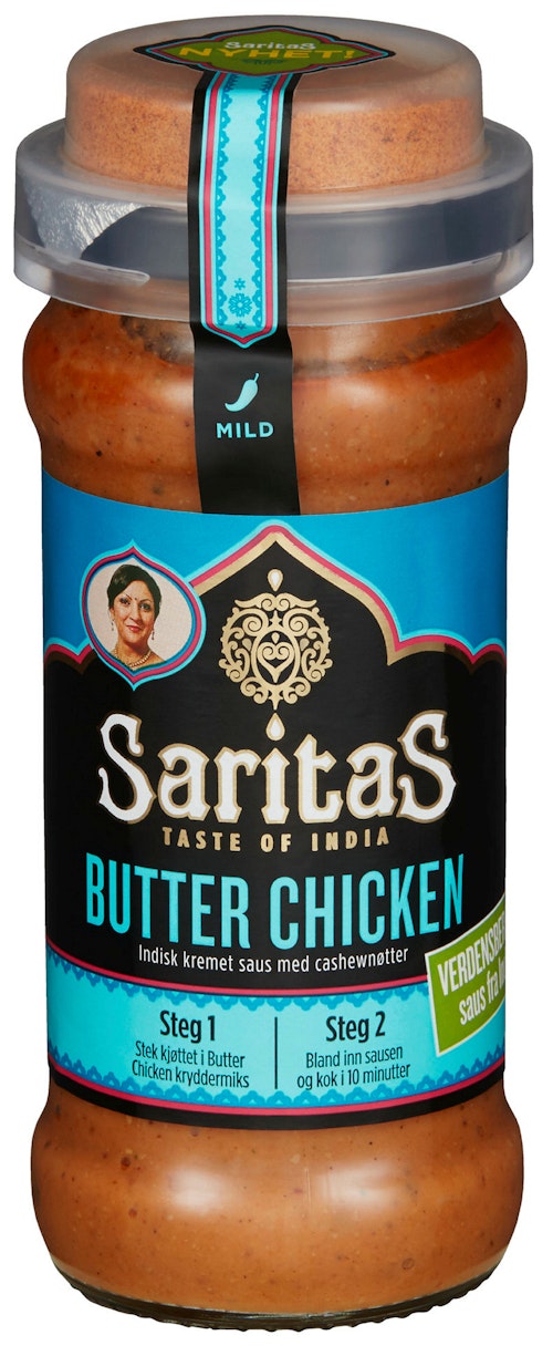 Bilde: © Saritas / Oda Saritas Butterchicken med Kryddermiks 360 g