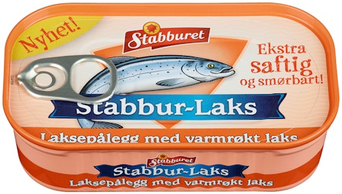 Bilde: © Stabburet / Kolonial.no Stabburet Laksepålegg med varmrøkt laks 90 g