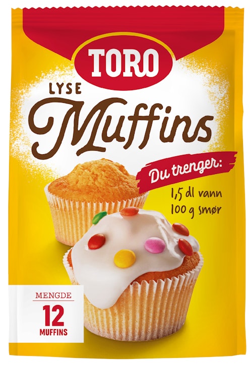 Bilde: © Toro / Oda Toro Muffins Mix Lyse muffins, 331 g