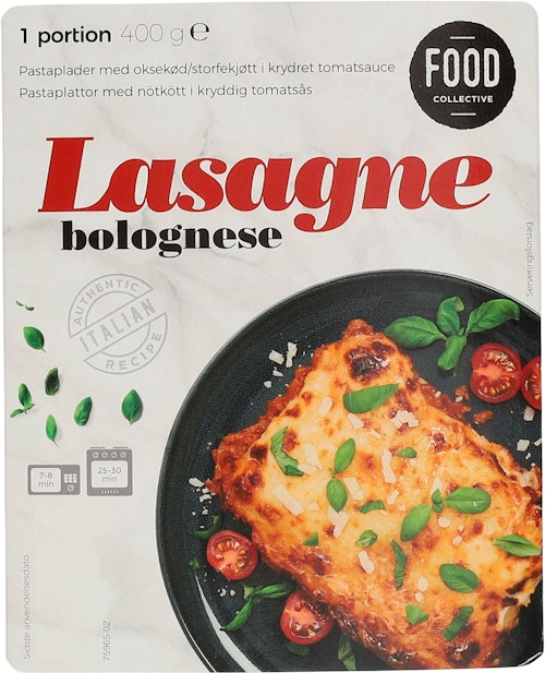 Food Collective Lasagne Bolognese