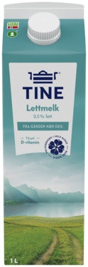 Bilde: © Tine / Oda Tine TineMelk Lett 0,5%, 1 l
