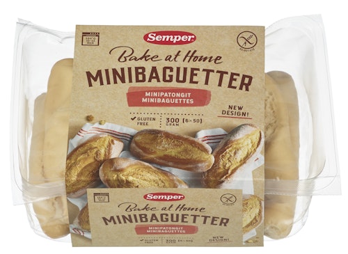 Bilde: © Semper / Kolonial.no Semper Minibaguetter Glutenfri, 300 g