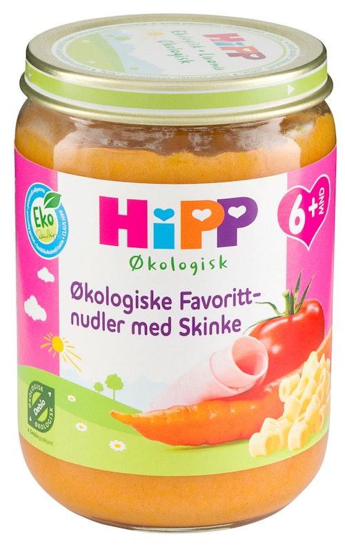 Bilde: © Hipp / Oda Hipp Økologiske Favorittnudler Fra 6 mnd, 190 g