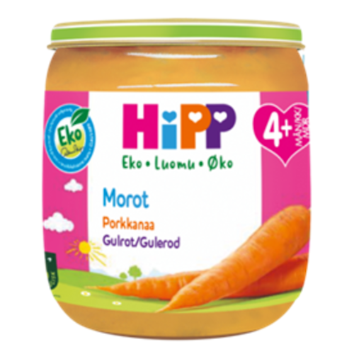 Bilde: © Hipp / Kolonial.no Hipp Hipp Gulrot Fra 4 mnd, 125 g