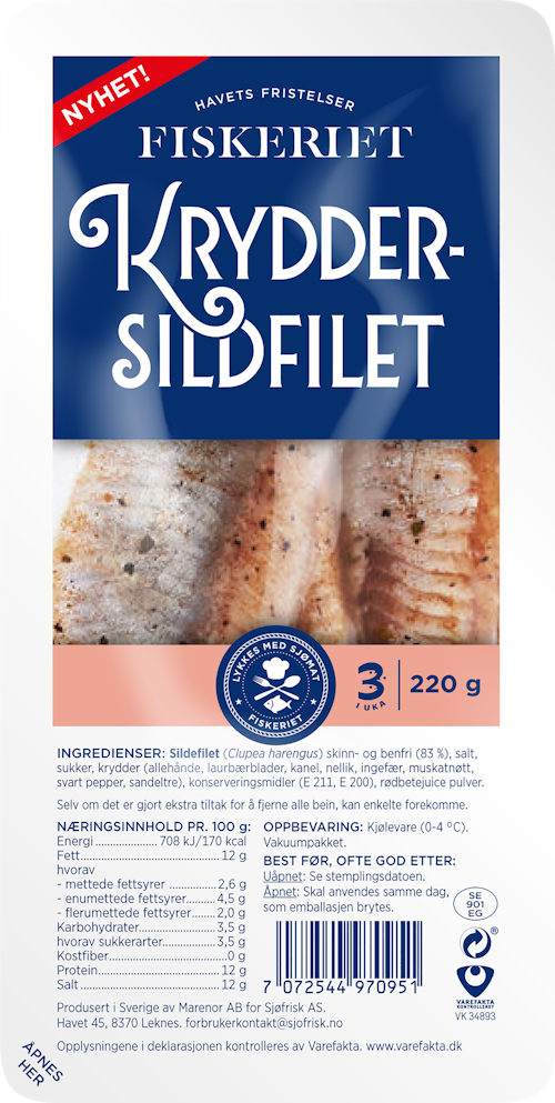 Bilde: © Fiskeriet / Oda Fiskeriet Kryddersildfilet