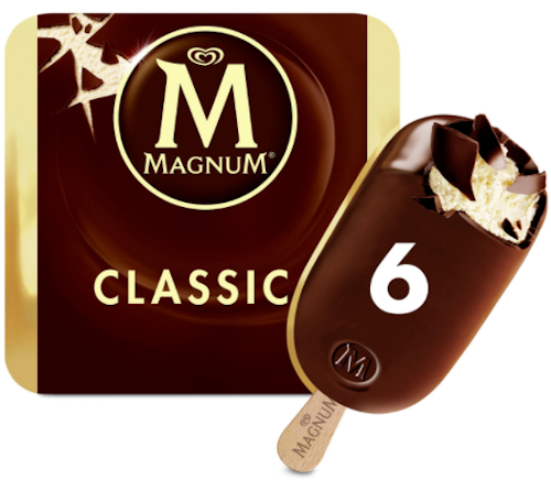 Magnum Classic Ispinne 6 stk, 660 ml