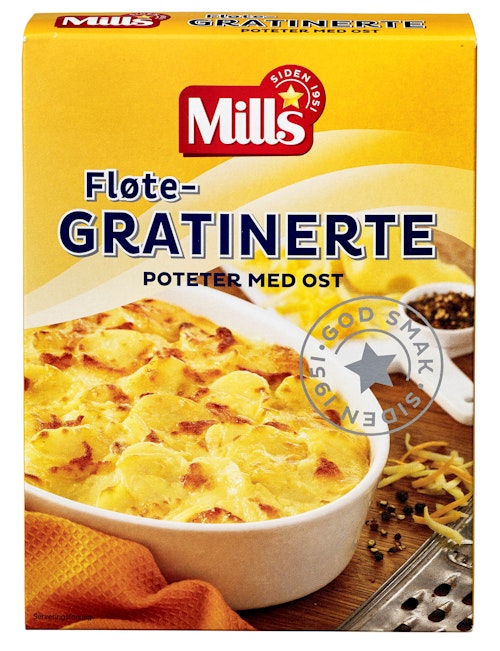 Bilde: © Mills / Kolonial.no Mills Gratinerte Poteter Med Ost 113 g
