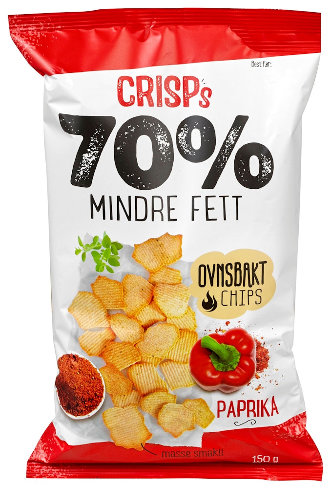 Kims Crisps Ovnsbakte Chips Paprika