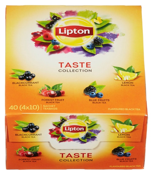 Bilde: © Lipton / Kolonial.no Lipton Taste Collection Frukt-Te 40 poser, 40 stk