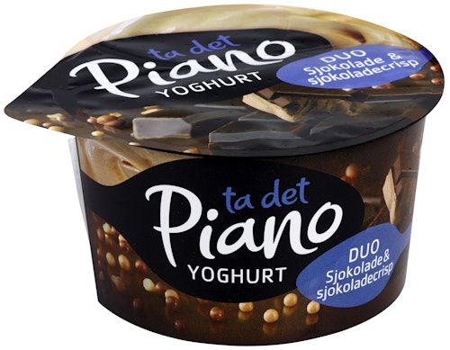 Bilde: © Tine / Kolonial.no Tine Piano Duo Yoghurt Sjokolade og sjokocrisp, 122 g