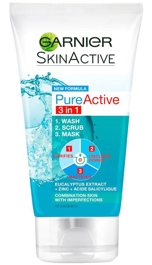 Garnier Pure Active Ansiktsrens 3in1 Skin Naturals