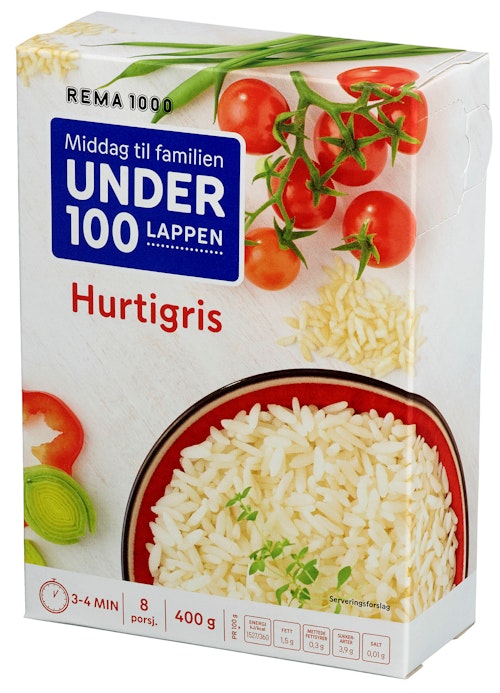 Bilde: © REMA 1000 / Oda REMA 1000 Hurtigris Løsvekt 400 g