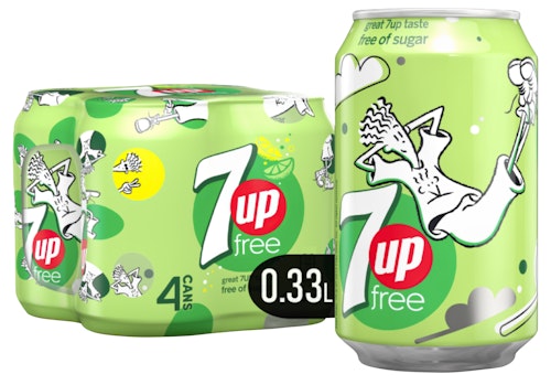 Bilde: © Ringnes / Oda Ringnes 7UP Free 4 x 0,33l, 1,32 l