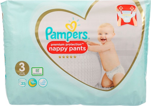 Bilde: © Pampers / Oda Pampers Bleie premium protection Pants Str.3 6-11kg, 35 stk