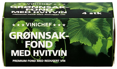 ViniChef grønnsakfond med Hvitvin 4 stk