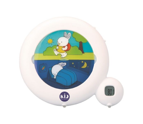 Bilde: © Cepelo / Oda Cepelo KidsSleep Vekkeklokke og nattlampe Hvit med kanin, 1 stk