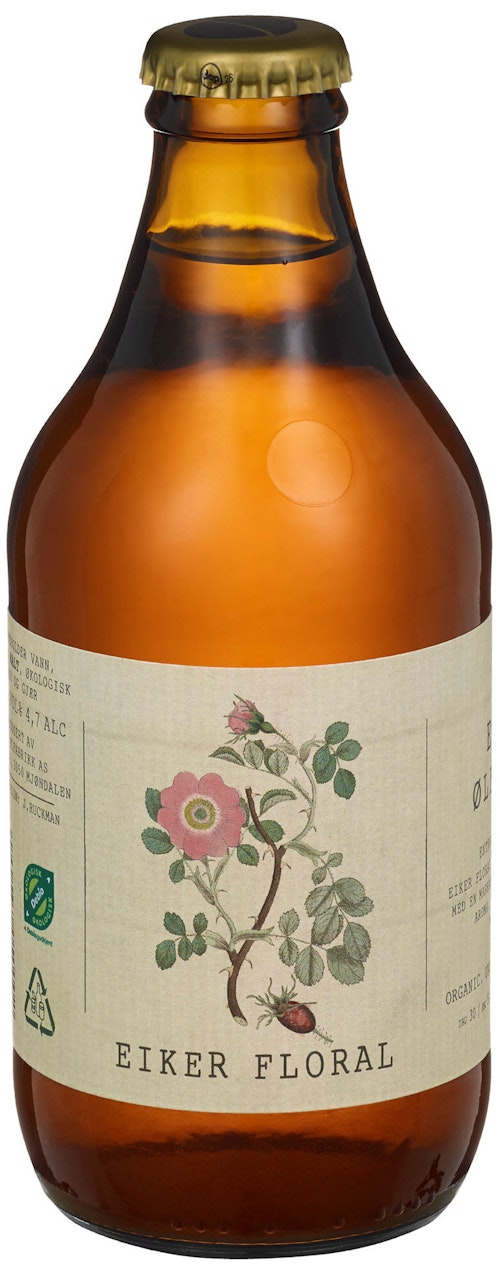 Bilde: © Eiker / Kolonial.no Eiker Økologisk Eiker Floral 0,33 l