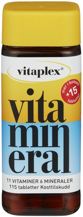 Bilde: © Vitaplex / Kolonial.no Vitaplex Vitamineral 100 stk