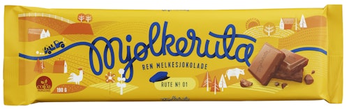 Mjølkeruta Ren Melkesjokolade, 190 g
