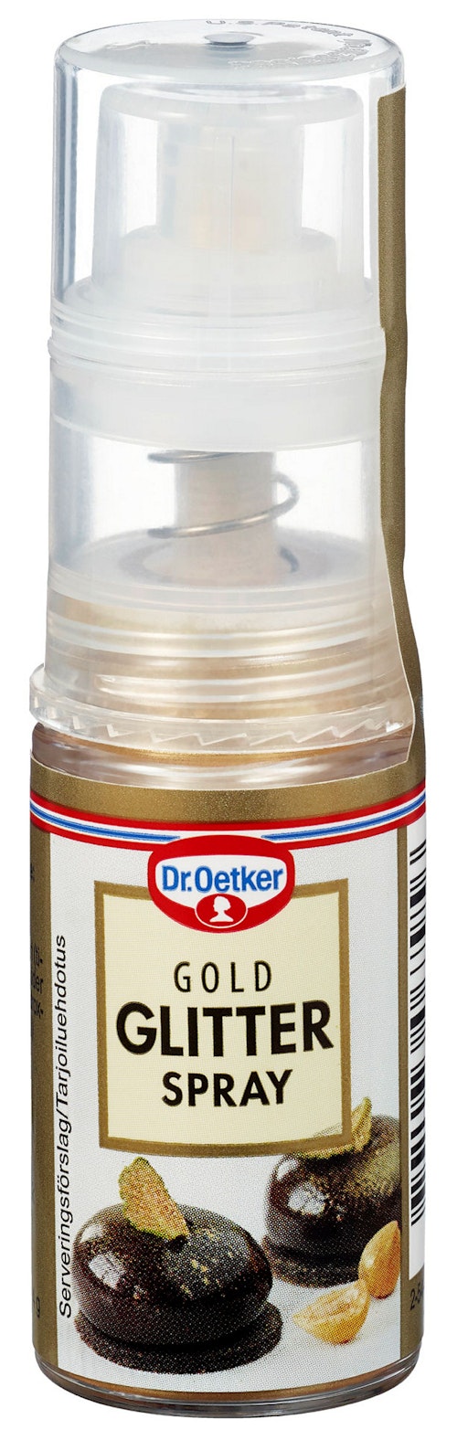 Bilde: © Dr. Oetker / Oda Dr. Oetker Glitterspray Gull, 4 g