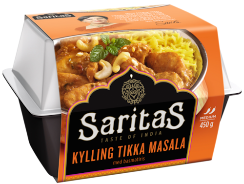Bilde: © Saritas / Kolonial.no Saritas Tikka Masala Kylling 450 g