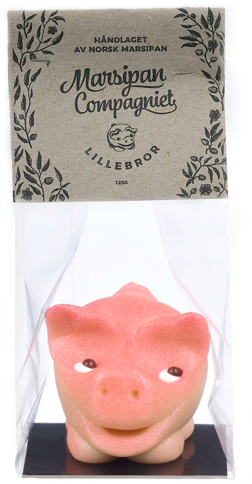 Bilde: © Marsipancompaniet / Oda Marsipancompaniet Marsipangris Lillebror i cellofan