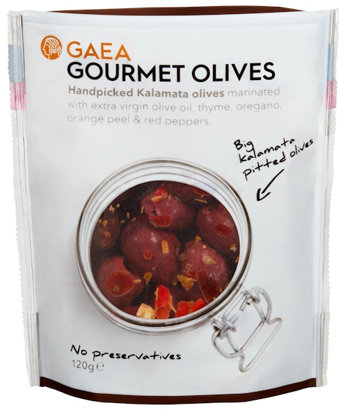 Bilde: © Gaea / Kolonial.no Gaea Gourmet Olives Kalamata 120 g