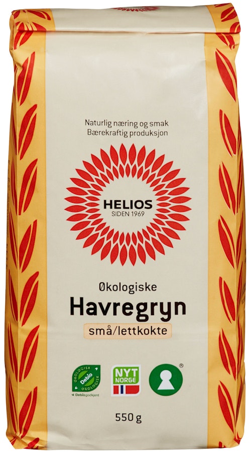 Bilde: © Helios / Oda Helios Økologisk Havregryn Lettkokte
