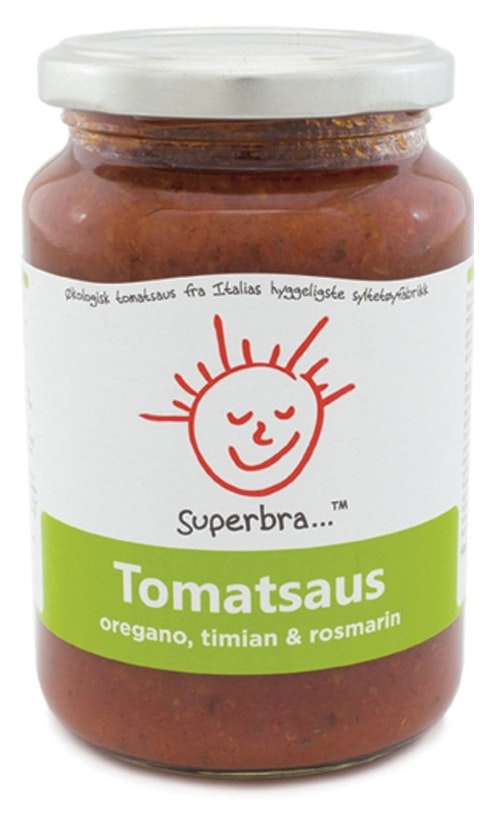 Bilde: © Superbra / Oda Superbra Tomatsaus Oregano, timian og rosmarin