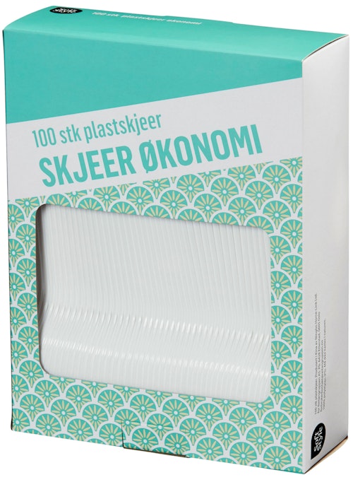Plastskjeer Engangs 100 stk