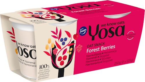 Bilde: © Yosa / Kolonial.no Yosa Skogsbær Havresnacks 2 stk, 250 g