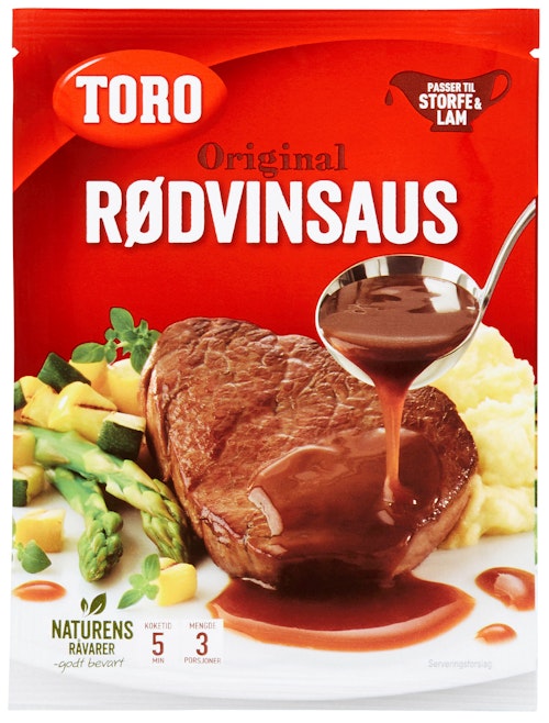 Bilde: © Toro / Kolonial.no Toro Rødvinsaus Original 31 g