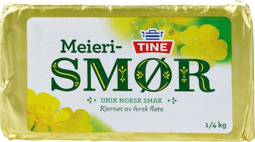 Bilde: © Tine / Kolonial.no Tine Ekte Meierismør 250 g