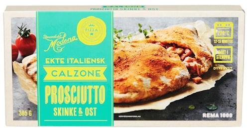 Bilde: © REMA 1000 / Oda REMA 1000 Calzone Ost & Skinke 305 g