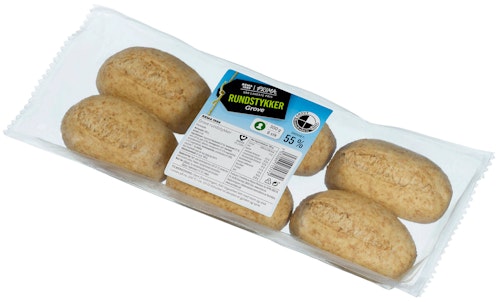 Bilde: © REMA 1000 / Kolonial.no REMA 1000 Rundstykker Grove 6x50g, 300 g