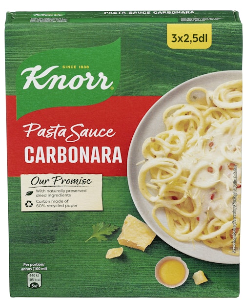 Bilde: © Knorr / Oda Knorr Pastasaus Carbonara 27 gr
