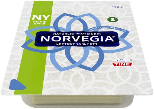 Bilde: © Tine / Oda Tine Norvegia Lettere i Skiver 150 g