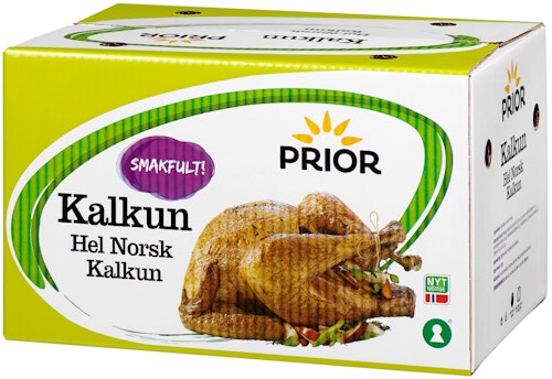 Bilde: © Prior / Kolonial.no Prior Fryst Hel Kalkun ca. 5,4 kg