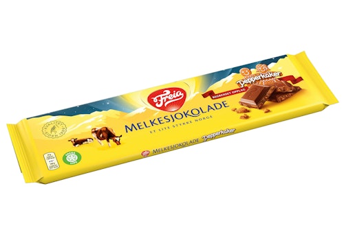 Bilde: © Freia / Kolonial.no Freia Melkesjokolade med Pepperkaker 190 g