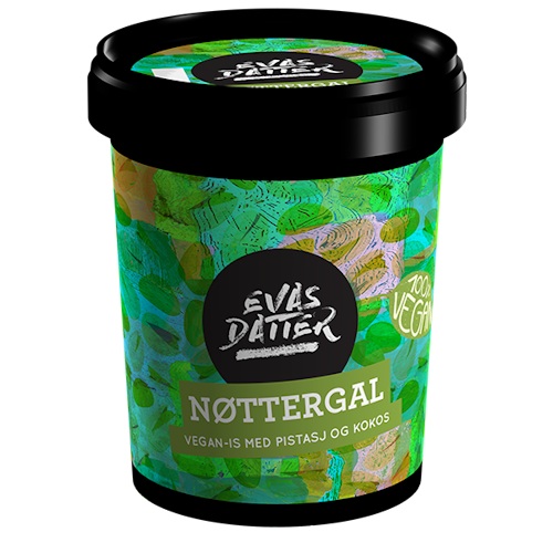 Nøttergal Med Pistasj & Kokos, 0,5 l