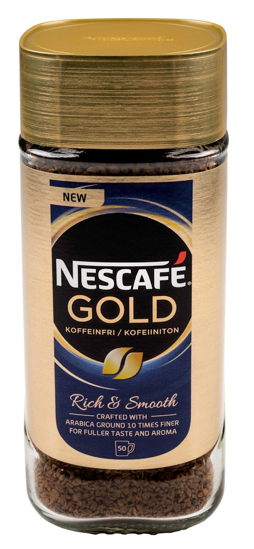 Bilde: © Nescafé / Kolonial.no Nescafé Nescafé Koffeinfri Gull 100 g