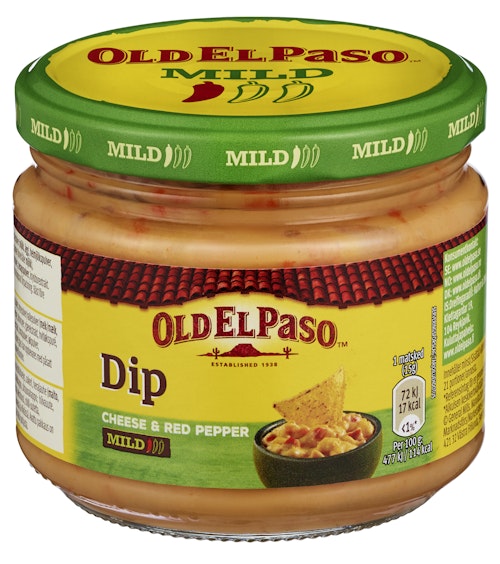 Bilde: © Old El Paso / Oda Old El Paso Old El Paso Cheese & Red Pepper Dip 320 g
