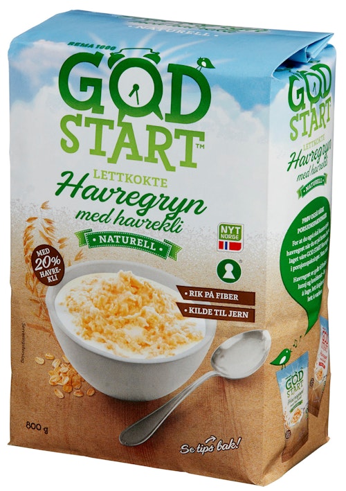 Bilde: © REMA 1000 / Kolonial.no REMA 1000 Havregryn Lettkokte 800 g