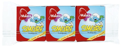 Malaco Smurf Fruktpastiller Assortert, 3 stk