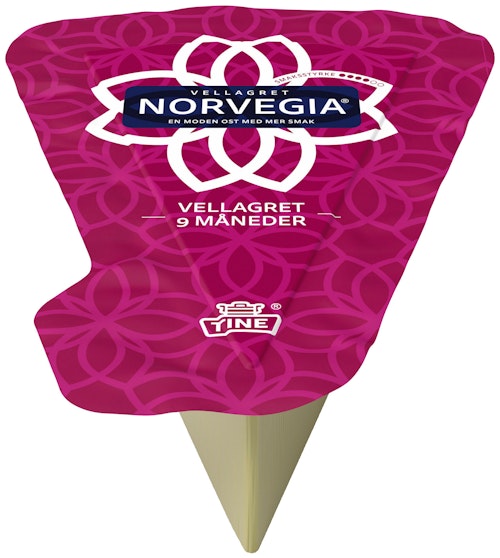 Bilde: © Tine / Kolonial.no Tine Norvegia Vellagret m/skorpe 9 mnd, ca. 540 g