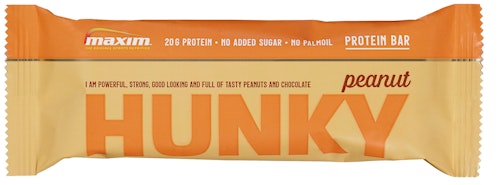 Bilde: © Maxim / Kolonial.no Maxim Maxim Hunky Peanut Proteinbar, 55 g