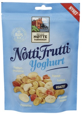 Bilde: © Den Lille Nøttefabrikken / Oda Den Lille Nøttefabrikken Nøtti Frutti Yoghurt Usaltet, 170 g