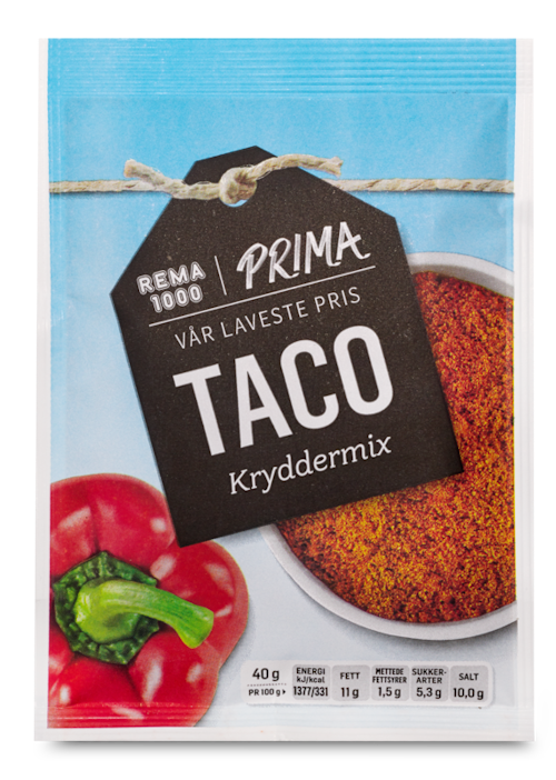 Bilde: © REMA 1000 / Oda REMA 1000 Taco Spice Mix Mild