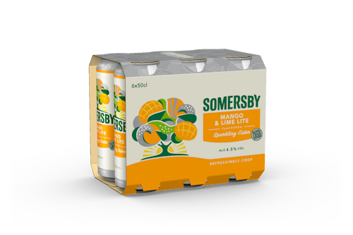 Bilde: © Somersby / Oda Somersby Somersby Mango Lime Lite 6 x 0,50 l, 3 l