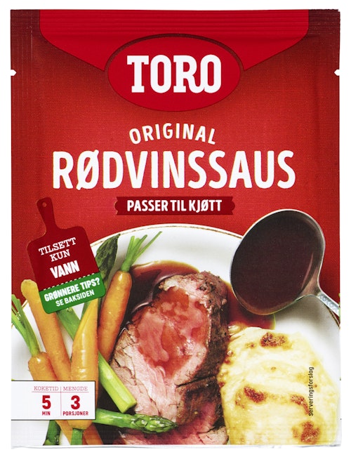 Bilde: © Toro / Kolonial.no Toro Rødvinsaus Original 31 g